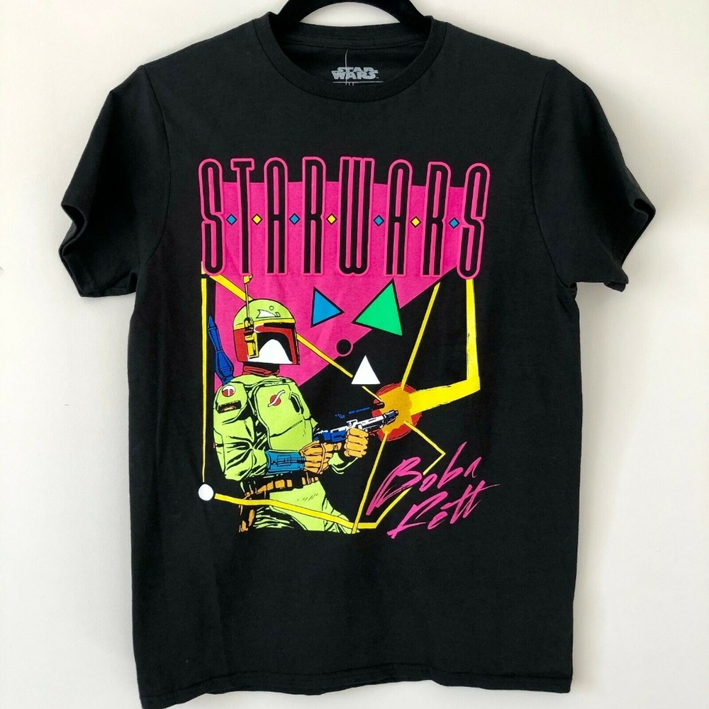STAR WARS Boba Fett Black T-Shirt NWT